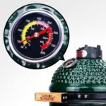 Ceramic Kamado Charcoal BBQ Grill and Smoker, Stainless Steel Grates -15" Ceramic with Tall Stand (GREEN) - Image 5