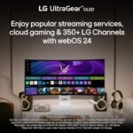 LG 39GX90SA-W 39-inch Ultragear WQHD (3440 x 1440) OLED Curved Gaming Monitor 240Hz, 1ms, NVIDIA G-Sync Compatible, AMD FreeSync Premium, VESA DisplayHDR True Black 400, webOS, USB Type-C, White - Image 5
