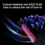 ASUS ROG Strix 27” 1440P OLED Gaming Monitor (XG27AQDMG) - QHD, Glossy OLED, 240Hz, 0.03ms, Custom Heatsink, Anti-flicker,Uniform Brightness, G-SYNC Compatible, 99% DCI-P3, DisplayWidget, 3yr warranty - Image 5