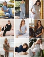 Ekouaer 2 Pack Womens Pajama Sets Short Sleeve Tops and Long Pants Casual Comfy Pjs Lounge Set with Pockets,S-XXL - Image 5