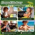 Animals Reusable Sticker Book for Toddlers, DIY Make-a-face Animals Jelly Fun 3D Stickers, Washable Puffy Stickers for Kids Toys, Airplane Road Trip Travel Activities Essentials for Kids 3 4 5 Years - Image 5