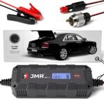 JMR Battery Charger for Rolls-Royce Ghost Phantom Trickle Charger Conditioner Maintainer (2-Pin Port, Add Lithium Mode)