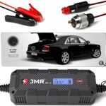 JMR Battery Charger for Rolls-Royce Ghost Phantom Trickle Charger Conditioner Maintainer (2-Pin Port, Add Lithium Mode)