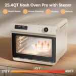 CIARRA 12-in-1 Countertop Steam Oven with Air Fryer, 25.4QT Steam Air Fryer Combo Nosh Oven Pro - Convection Toaster, Bake, Self-Clean, Dehydrate, Ferment, White - Image 2
