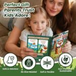 Animals Reusable Sticker Book for Toddlers, DIY Make-a-face Animals Jelly Fun 3D Stickers, Washable Puffy Stickers for Kids Toys, Airplane Road Trip Travel Activities Essentials for Kids 3 4 5 Years - Image 8