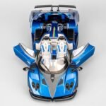 BDTCTK 1/24 Comapatible for Pagani Zonda HP Barchetta Model Cars Toy, Zinc Alloy Diecast Pull Back Toy Cars with Sounds and Lights Vehicles for Kids Boy Girl Gift (Blue) - Image 4