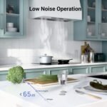 IKTCH 36 inch Built-in/Insert Range Hood 900 CFM, Ducted/Ductless Convertible Duct, Stainless Steel Kitchen Vent Hood with 2 Pcs Adjustable Lights and 3 Pcs Baffle Filters with Handlebar(IKB02-36'') - Image 8