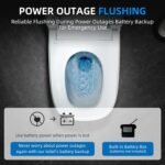 WOODBRIDGE Smart Toilet with 1000g MaP Flush Score, Foam Shield, Moving Dryer, Blackout Flush, ADA Comfort Height, Auto Open & Close, Heated Seat, B0930S - Image 11