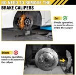 2026 Upgraded Wheel Alignment Tool, 2 PCS Toe Alignment Tool Plates Without Removing Calipers, Wheel Alignment Kit with 2 Measuring Tapes, Compatible with Most Cars and SUVs - Image 6