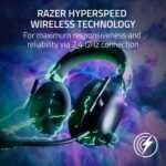 Razer BlackShark V2 Pro Wireless Xbox Gaming Headset: 50mm Drivers - Super Wideband Mic - Noise Isolating Earcups - for Xbox, PS5, Nintendo Switch 2, PC, Mac - Bluetooth, USB-C - 70hr Battery - Black - Image 5