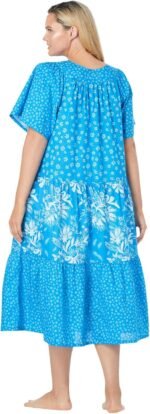 Only Necessities Plus Size Tiered Print Lounger - Image 2