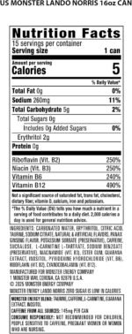 Monster Energy Lando Norris, Sugar Free Energy Drink, 16 Ounce (Pack of 15) - Image 4
