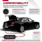 JMR Battery Charger for Rolls-Royce Ghost Phantom Trickle Charger Conditioner Maintainer (2-Pin Port, Add Lithium Mode) - Image 3