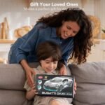 MIEBELY Remote Control Car, Bugatti Divo 1/16 Scale Rc Cars 12Km/h, 2.4Ghz Licensed Model Car 7.4V 500mAh Toy Car Headlight for Adults Boys Girls Age 6-12 Years Birthday Ideas Gift - Image 6