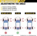 2026 Upgraded Wheel Alignment Tool, 2 PCS Toe Alignment Tool Plates Without Removing Calipers, Wheel Alignment Kit with 2 Measuring Tapes, Compatible with Most Cars and SUVs - Image 7