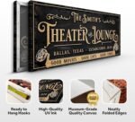 TAILORED CANVASES: theater Sign, Custom Movie Theater Decor, Unique Home Theater Wall Art, Personalized Cinema Room Canvas, Stylish Theater Room Decor, Ready-to-Hang Art - Image 3