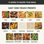 GreenPan Elite 14-in-1 Nonstick 6QT Electric Slow Cooker, PFAS-Free Ceramic Multi-Cooker, In-Pot Browning, Dishwasher Safe Lid & Removable Crock, Stainless Steel Steamer, Silicone Handles, Black - Image 5