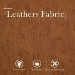 Aoiy & Wifon 66.34" W End of Bed Bench, King Size Upholstered Bench with Pillows for Bedroom/Entryway/Living Room, Leather, Brown - Image 4