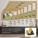 Ornate Gold 65" Premiere Deco TV Frame - Compatible ONLY with Samsung The Frame TV and Pro TVs (Fits 2021-2025, LS03A, LS03B,LS03C,LS03D,LS03FA,LS03FW) - Image 5